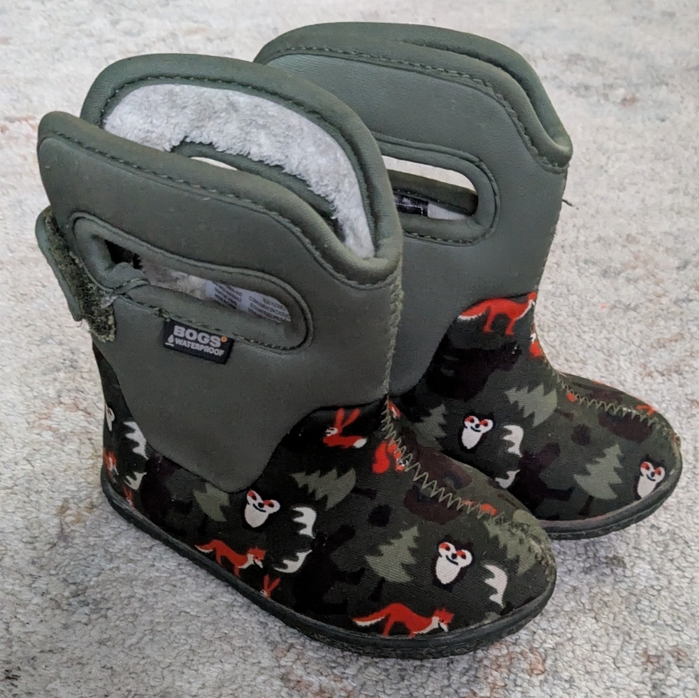 Bogs Toddler Forest Animal Print Boots 6T